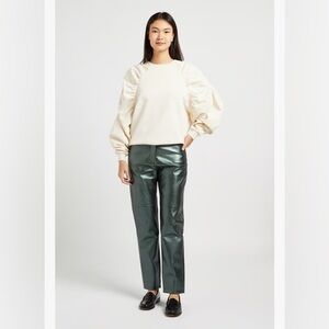 The Label Edition | Marlon Pants | Metallic green‎ | NWT | Women’s Size Small